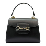 Mały skórzany Damski kuferek z dopinanym paskiem