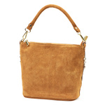 Damska miejska zgrabna listonoszka skórzana torebka na ramię zamszowa Luka