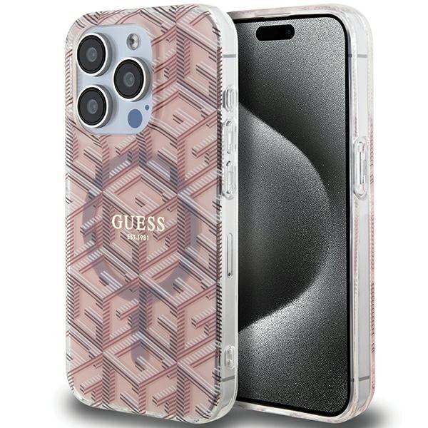 Фото - Чохол GUESS GUHMP15XHGCUSTGP iPhone 15 Pro Max 6.7" różowy/pink hardcase IML GCu 