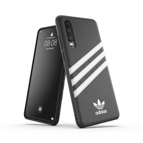 Zdjęcia - Etui Adidas OR Moulded PU FW19 Huawei P30 czarno biały/black white 35978