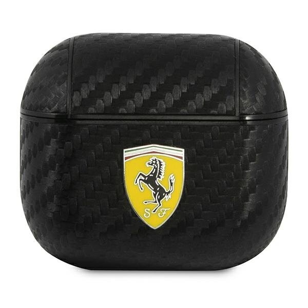 Zdjęcia - Etui Ferrari FESA3CABK AirPods 3 cover czarny/black On Track PU Carbon 