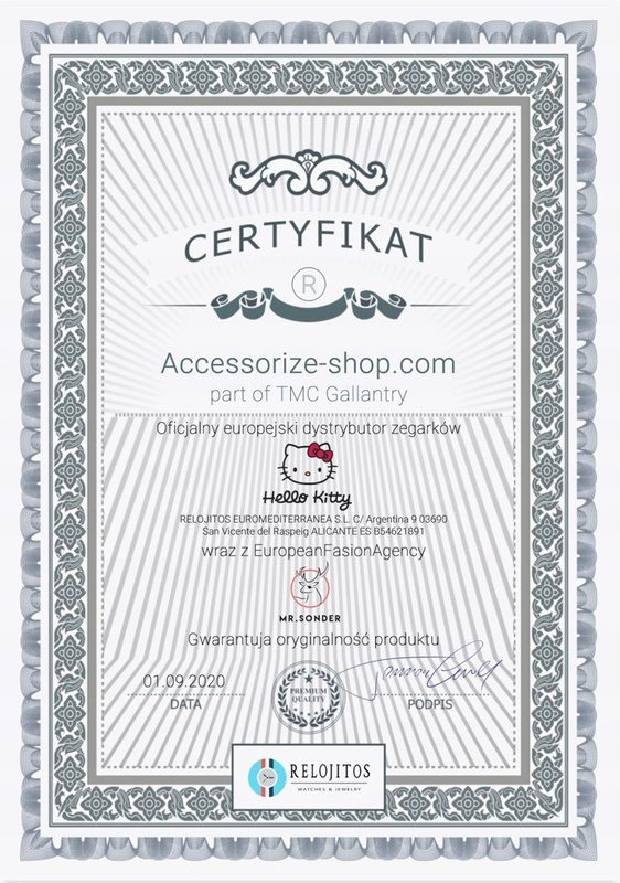 Zegarek HELLO KITTY HK7158LS-08. Kwarcowy, Kolor srebrny. Kobieta.