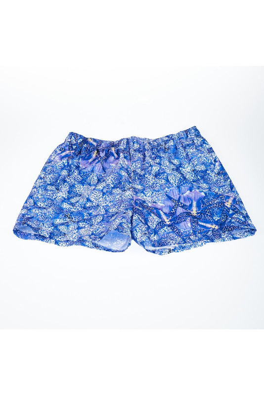Modny, markowy strój kapielowy Just Cavalli Beachwear model I35 151 RMC kolor Niebieski. Odzież męska. Sezon: