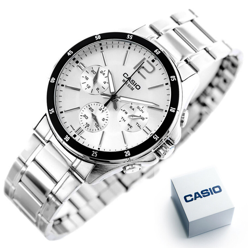 Zegarek Męski Casio  MTP-1374D-7A (zd063e) + BOX