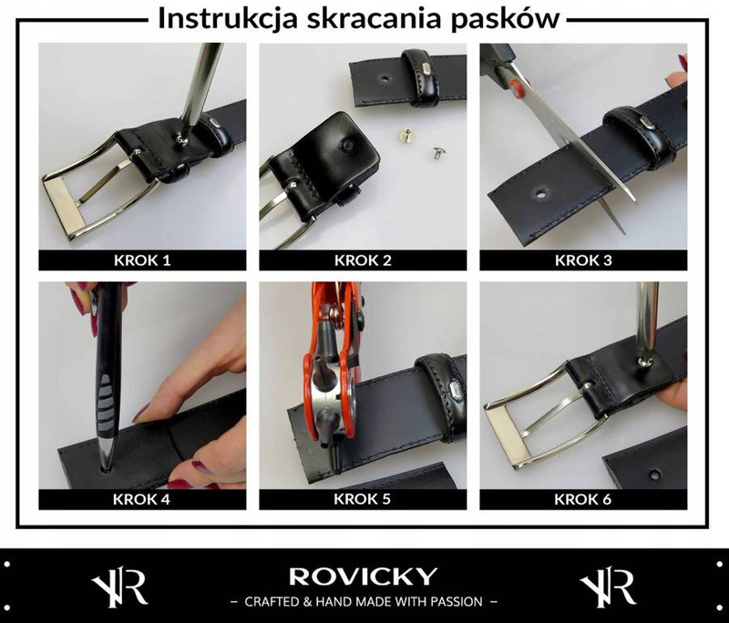 Błyszczący, szeroki pasek męski ze skóry naturalnej