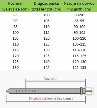Beltimore skórzany pasek męski granatowy wąski E12 : Kolory - granatowy, Rozmiar pasków - r.150-165 cm