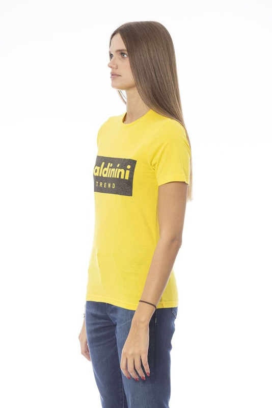 Koszulka T-shirt marki Baldinini Trend model TSD07_MANTOVA kolor Zółty. Odzież damska. Sezon: Wiosna/Lato