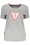 GUESS JEANS T-SHIRT Z KRÓTKIM RĘKAWEM DAMSKI SZARY