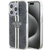 Guess GUHCP15XH4PSEGK iPhone 15 Pro Max 6.7" czarny/black hardcase IML 4G Gold Stripe