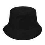 Czarny kapelusz bucket hat wędkarski modny jednolity kap-m2