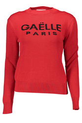 CZERWONY SWETER GAELLE PARIS DAMSKI