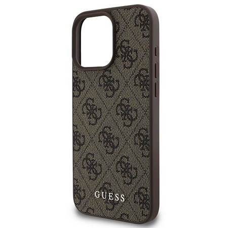 Guess GUHCP16XG4GFBR iPhone 16 Pro Max 6.9" brązowy/brown hard case 4G Classic