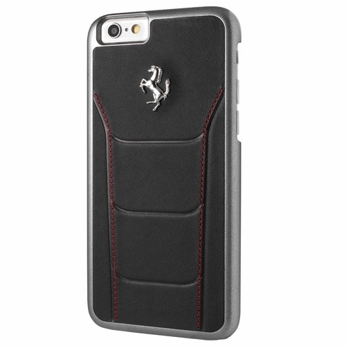 Фото - Чохол Ferrari Hardcase FESEHCP6BKR iPhone 6/6S 488 black/red stiching 