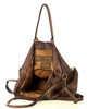 Duża torebka skórzana oversize style shopper bag - MARCO MAZZINI czekoladowy brąz