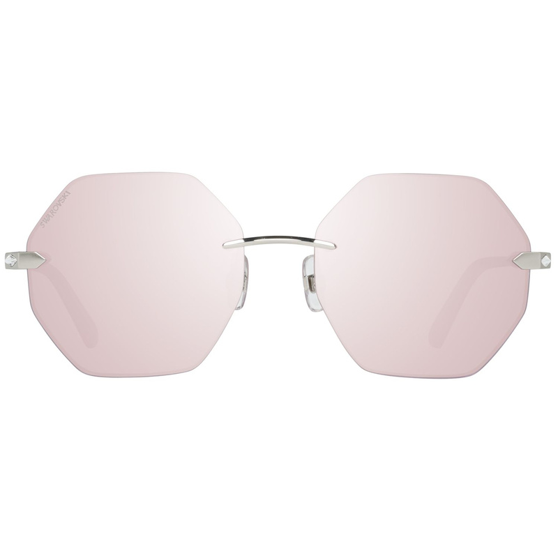 Okulary SWAROVSKI SK0193-5616U. Okulary przeciwsłoneczne, Kolor srebrny. Kobieta.