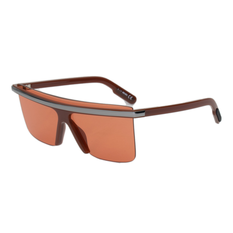 Okulary KENZO KZ40003I-48F. Okulary przeciwsłoneczne, Kolor brązowy srebrny. Unisex.