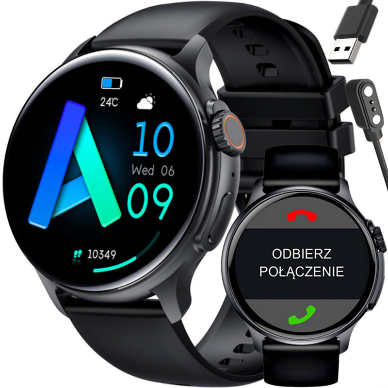 SMARTWATCH UNISEX Rubicon RNCF12 - BLUETOOTH CALL, WŁASNE TARCZE (sr056a)