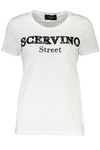 T-SHIRT SCERVINO STREET DAMSKI Z KRÓTKIM RĘKAWEM BIAŁY