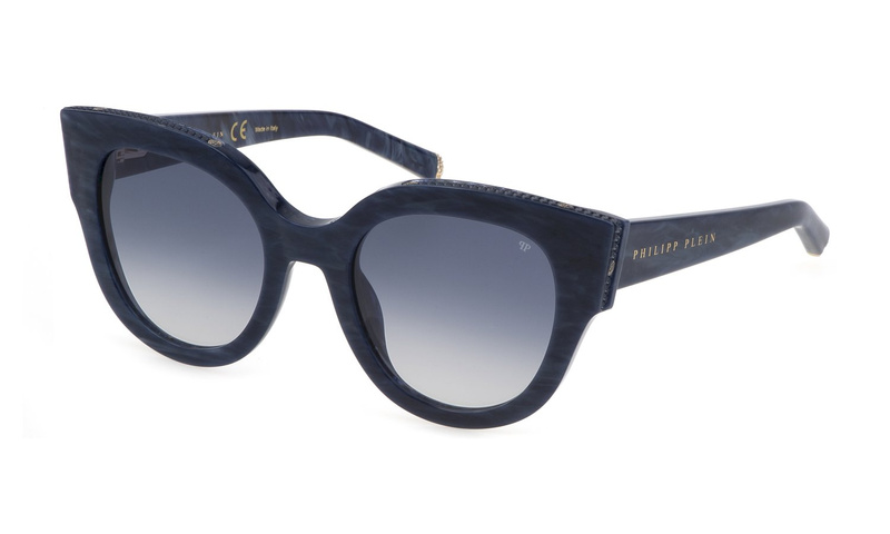 Okulary PHILIPP PLEIN SPP026S530B35. Okulary przeciwsłoneczne, Kolor niebieski. Kobieta.