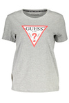 GUESS JEANS T-SHIRT Z KRÓTKIM RĘKAWEM DAMSKI SZARY