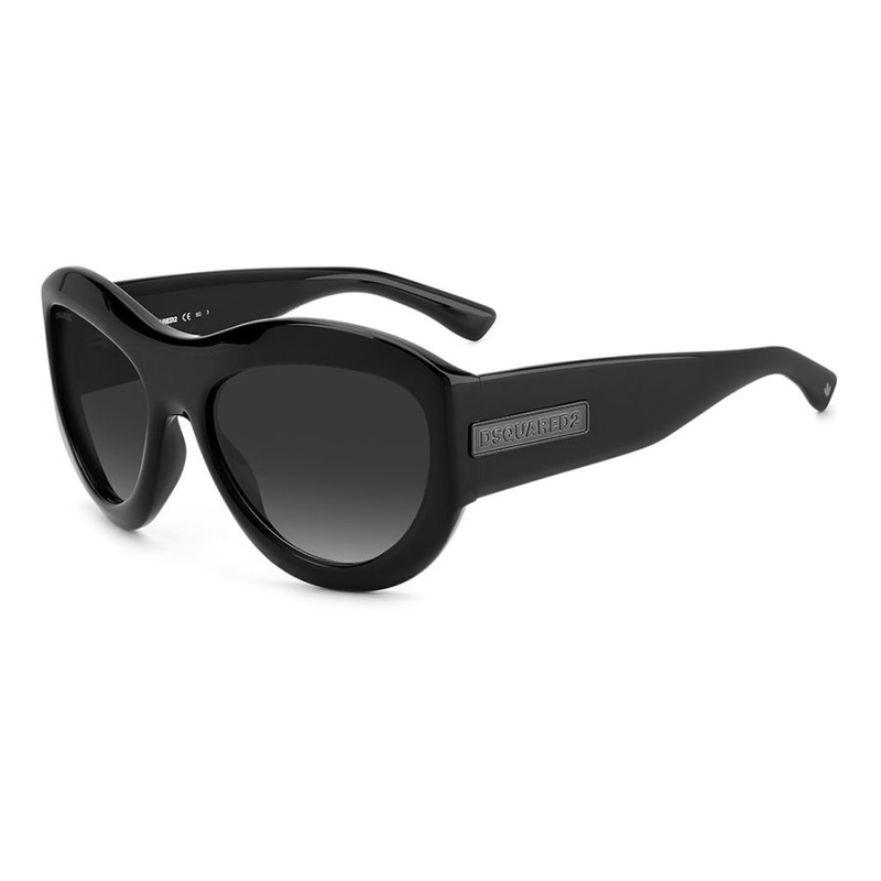 Okulary DSQUARED2 D2-0072-S-807. Okulary przeciwsłoneczne, Kolor czarny. Mężczyzna.