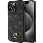 Guess GUHCP15XPG4GPK iPhone 15 Pro Max 6.7" czarny/black hardcase 4G Triangle Metal Logo