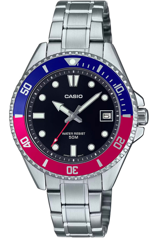 Zegarek marki Casio model MDV-10D kolor Szary. Akcesoria męski. Sezon: Cały rok