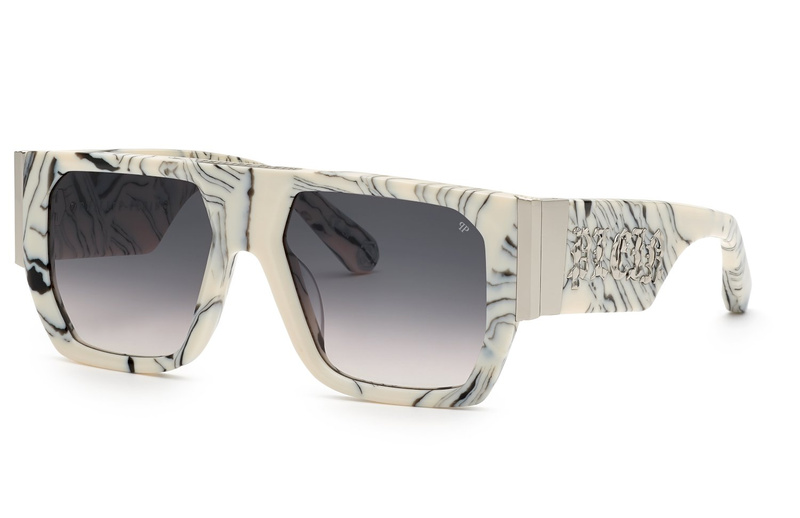 Okulary PHILIPP PLEIN SPP094M5409YL. Okulary przeciwsłoneczne, Kolor biały. Mężczyzna.