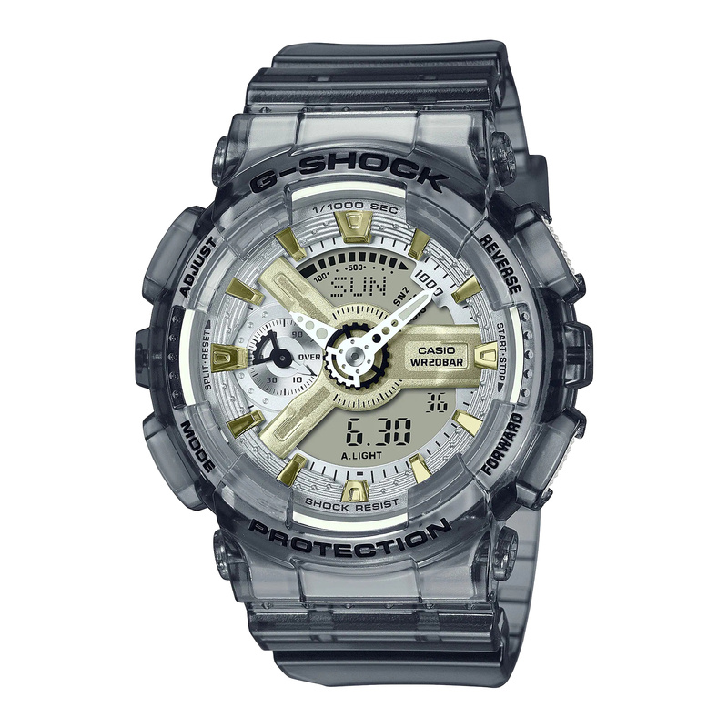 Zegarek CASIO GMAS110GS8AER. Kwarcowy, Kolor żółty. Unisex.