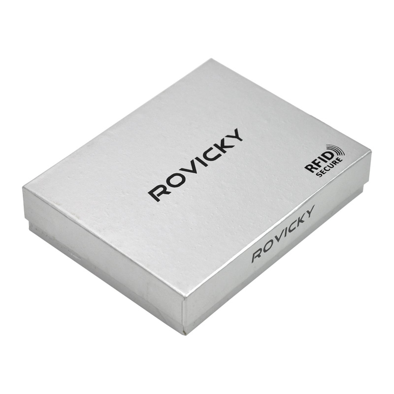 Skórzany męski portfel Rovicky N575L-RVTP RFID