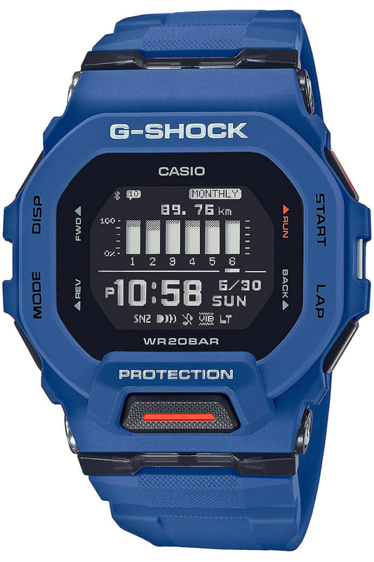 Zegarek marki Casio model GBD-200 kolor Niebieski. Akcesoria męski. Sezon: Cały rok