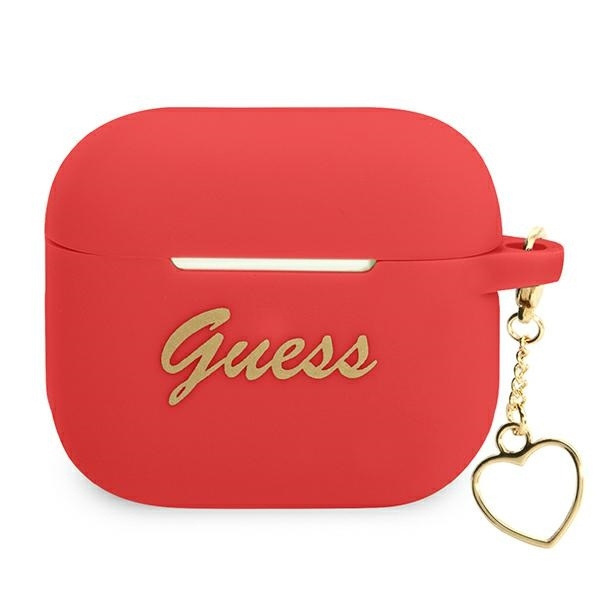 Фото - Чохол GUESS GUA3LSCHSR AirPods 3 cover czerwony/red Silicone Charm Heart Collect 