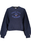 NIEBIESKA BLUZA BEZ ZAMKA, DAMSKA TOMMY HILFIGER