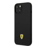 Ferrari FEHMSIP14SBK iPhone 14 6,1" czarny/black hardcase Silicone Metal Logo Magsafe