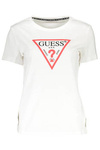 GUESS JEANS T-SHIRT Z KRÓTKIM RĘKAWEM DAMSKI BIAŁY