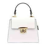 Skórzany damski kuferek listonoszka z paskiem torebka do ręki Luka