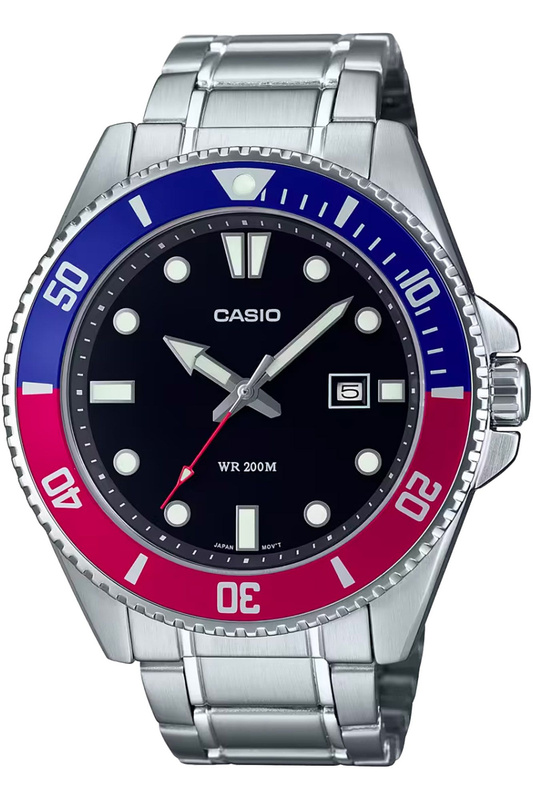 Zegarek marki Casio model MDV-107D kolor Szary. Akcesoria męski. Sezon: Cały rok