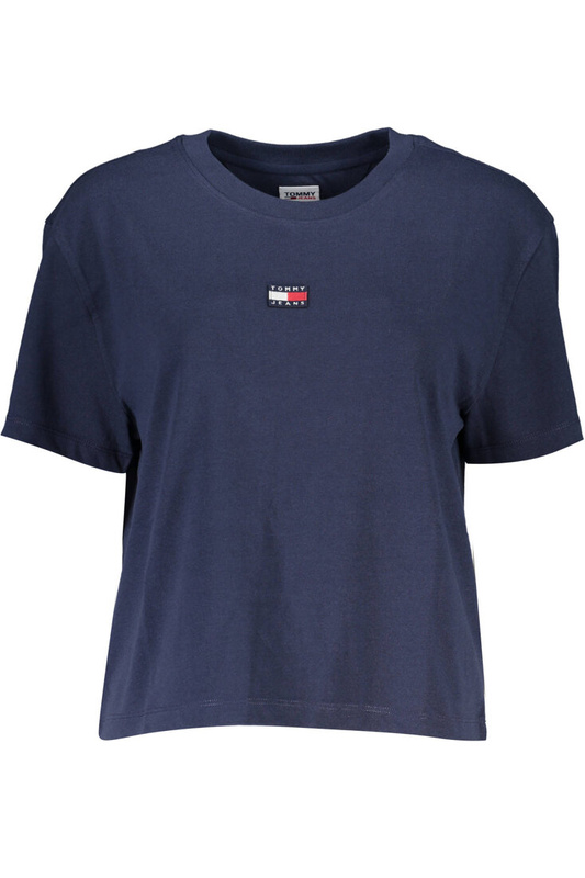 DAMSKI NIEBIESKI T-SHIRT Z KRÓTKIM RĘKAWEM TOMMY HILFIGER