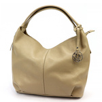 Skórzana zgrabna stylowa damska torebka na ramię z paskiem Gregorio