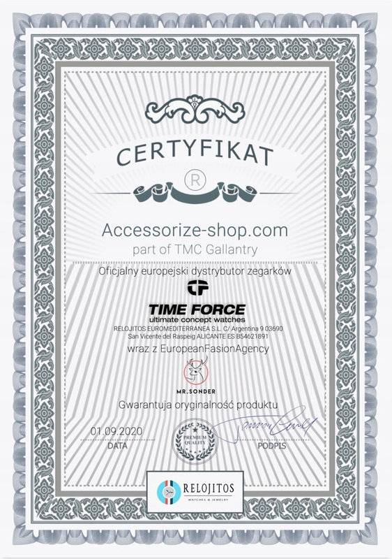 Biżuteria TIME FORCE TJ1007C03. Wisiorek, Kolor czarny. Unisex.