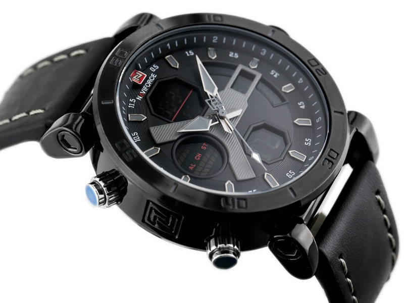 ZEGAREK MĘSKI NAVIFORCE - NF9132 (zn073b) - black/grey + box