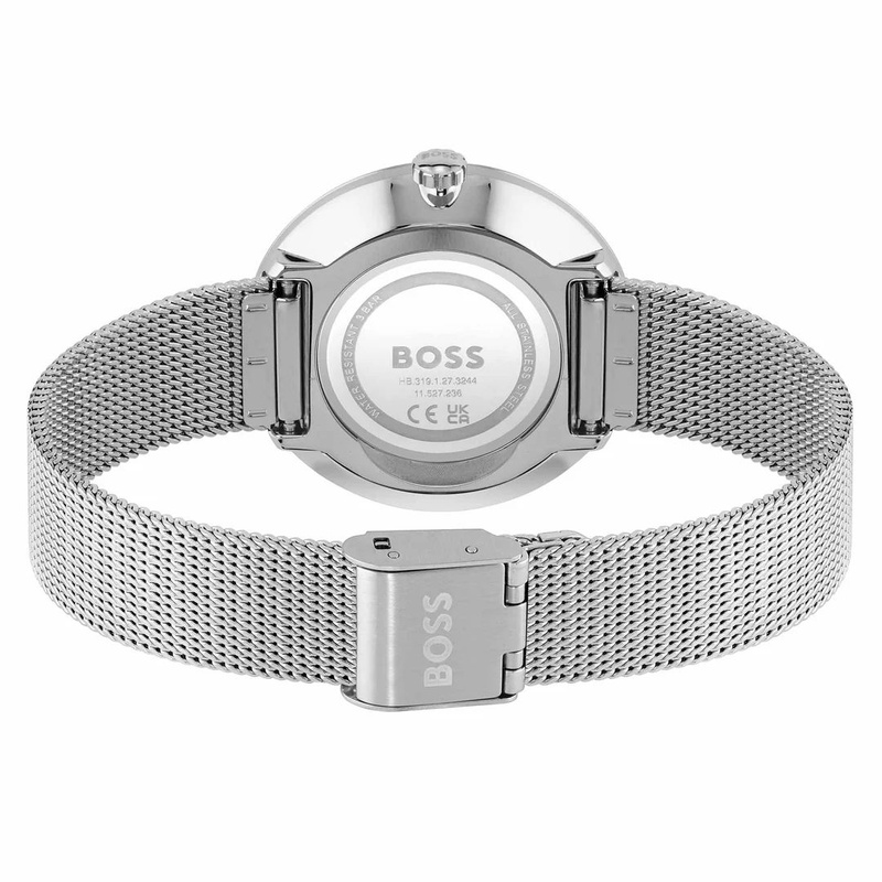 Zegarek HUGO BOSS 1502657. Kwarcowy, Kolor szary. Kobieta.