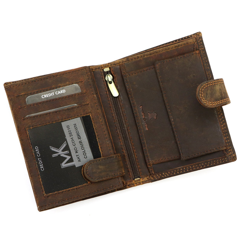 Skórzany męski portfel Money Kepper CCH 5601B