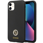 Guess GUHCN614DGPK iPhone 11 / Xr 6.1" czarny/black hardcase Silicone Logo Strass 4G