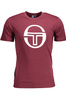 T-SHIRT Z KRÓTKIM RĘKAWEM SERGIO TACCHINI FIOLETOWY