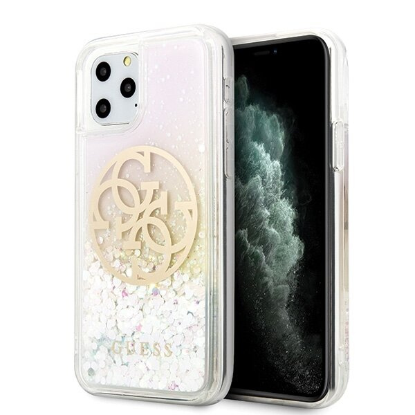 Zdjęcia - Etui GUESS GUHCN58LGIRGP iPhone 11 Pro hard case Gradient Liquid Glitter Circle 