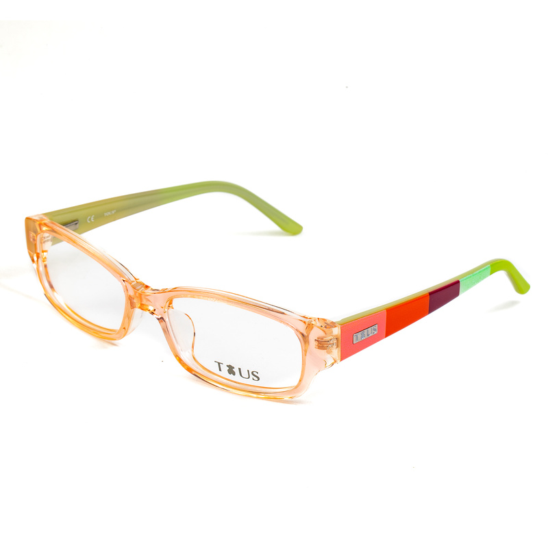 Okulary TOUS VTK518490P53. Okulary, Kolor Dark Peach Top+Crystal Inside. Dziecko.