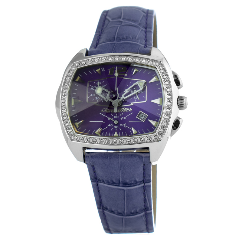 Zegarek CHRONOTECH CT2185LS-08. Kwarcowy, Kolor PURPLE. Unisex.