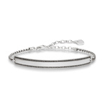 Biżuteria THOMAS SABO 000964311L18v. Bransoletka, Kolor czarny srebrny. Unisex.