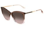 Okulary JIMMY CHOO NEREA-G-S-08M. Okulary przeciwsłoneczne, Kolor brązowy. Kobieta.